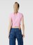 Pembe Bisiklet Yaka Naughty Or Nıce Baskılı Crop T-Shirt 4