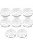 8x Cam Plaka Adaptör Masa Ayağı, Alüminyum, Yuvarlak, 50X8MM, Gümüş (Yurt Dışından) 1
