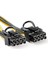 Sagrado 10 Adet 6 Pin Çift Pcıe 8 Pin (6 + 2) Görüntü Kartı Pcı Express Güç Adaptörü Gpu VGA Y-Splitter Uzatma Kablosu Madencilik Kartı (Yurt Dışından) 3