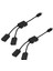 2x -Usb Kablosu, -Usb Erkek - 2x Tip A Çift USB Dişi Otg Adaptör Dönüştürücü Hub Android Için Siyah (Yurt Dışından) 1