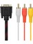 Adaptör Kablosu, Rca Kablosu Rca Ses Kablosu VGA Av Kablosu 15 Pin 3 Rca Ses Av Kablosu Adaptörü Hdtv Pc DVD Için, 5ft/ 1.5 M (Yurt Dışından) 1