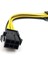 Sagrado 8 Adet 6 Pin Çift Pcıe 8 Pin (6 + 2) Görüntü Kartı Pcı Express Güç Adaptörü Gpu VGA Y-Splitter Uzatma Kablosu Madencilik Kartı (Yurt Dışından) 5
