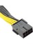 Sagrado 5 Adet Pcı-E 8pin Güç Kaynağı Splitter Kablosu Gpu 8 P Dişi Çift 6 + 2 P Erkek Grafik Kartı Güç Kablosu Adaptör Kablosu (Yurt Dışından) 5