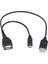 Sagrado Otg'li Elektronik Cihazlar Için Uygun USB Güç Arayüzlü 1 Mikro USB - USB Dişi Otg Adaptör Kablosu (Yurt Dışından) 1