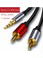 Sagrado 3.5mm - 2rca Ses Kablosu Adaptörü Stereo 3.5 mm Splitter Kablo Aux Rca Y Kablosu Akıllı Telefon Hoparlörleri Tablet Mp3, 1.5 M (Yurt Dışından) 2