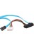 Sagrado 10 Adet Sata Kablosu Sas 29PIN + 4pın Erkek Kadın Güç Adaptörü Seri Sata Ata Kablosu Sabit Disk Veri Kablosu 70 cm (Yurt Dışından) 2