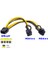 Sagrado 10 Adet/grup Eps Cpu 12 V 8 Pin Çift 8 (6 + 2) Pin Pcıe Adaptör Güç Uzatma Kablosu Madencilik Kartı Için 20 cm (Yurt Dışından) 3