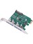 Sagrado SRAPCI033 Genişletme Kartı, 4 Bağlantı Noktalı Pci-E - USB 3.0 Adaptör Kartı, USB Çalışırken Takma Işlevini , Windows Sistemini (Yurt Dışından) 1