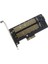 Sagrado M.2 Nvme Ngff Ssd'den Pcıe X4 X8 X16 Kart Yuvasına Sata Çift Disk Adaptörü Genişletme Kartı Mkey Bkey Kablolamasını (Yurt Dışından) 1