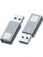 Sagrado 2 Adet USB Adaptörü Mini Taşınabilir Tip-C Dişi Usb3.1 Erkek Gen2 10GBPS 5V3A Şarj Veri Adaptörü (Yurt Dışından) 1