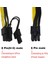 Sagrado 8 Adet Pcıe 6 Pin Erkek 8 Pin (6+2) Erkek Pcıe Adaptör Güç Kablosu Pcı Express Uzatma Kablosu 12.5 Inç (Yurt Dışından) 5