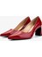 Kadın Hakiki Deri Kırmızı Topuklu Ayakkabı 492 55653 Bn Ayk Y25 Kırmızı 3