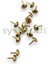 Mini Kabara Raptiye 6.5 mm 100 Adet Koltuk Sandalye Ahşap Dekorasyon Aksesuar Sarı Renk 2