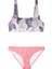 Swimfoam Pembe Kamuflaj Bralet Kadın Bikini Takımı 1