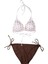 Swimfoam Puantiye Spagetti Üçgen Bikini Takımı 1