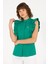 Kadın Yeşil Gömlek Kısa Kollu 50264216-VR054 3