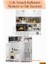 Tamamı Mdf 6 Kapaklı Açık Raflı Mini Fırın Dolabı ve Kiler Dolabı 6
