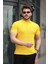 Erkek Kıvrılmaz Polo Yaka Cepsiz Slim Fit Dar Kesim T-Shirt 1