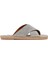 Erkek Gri Süet Deri Espadril Terlik 25SFD616110 1