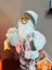 Noel Baba 45 cm El Fenerli Beyaz Aksesuarlarıyla Yılbaşı Süsü 4