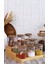 Bambu Silikonlu Kapaklı Borosilikat Cam Standlı Baharatlık - 250 ml Baharat Takımı 28 Parça 1