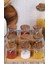 Bambu Silikonlu Kapaklı Borosilikat Cam Standlı Baharatlık - 250 ml Baharat Takımı 28 Parça 2