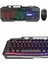 Işıklı Oyuncu Q Klavye Mouse Seti Siyah Gaming Oyuncu Klavye 3
