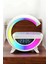 Bluetooth Hoparlör 15W Kablosuz Hızlı Şarj LED Gece Lambası 5