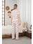 Kadın Strawberry Patterned Kısa Kol Pijama Takımı 5