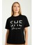Siyah She Yazılı T-Shirt 1