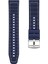 Kieslect Kr2 22MM ile Uyumlu Kordon Kayış Dikiş Desenli Silikon KRD102 Lms 22/dds Lacivert 1