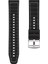 Honor Watch Magic 2 46MM ile Uyumlu Kordon Kayış Dikiş Desenli Silikon KRD102 Lms 22/dds Siyah 1
