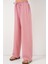 Kadın Geniş Paça Keten Pantolon 6735 - Pudra 2