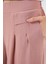 Kadın Geniş Paça Pileli Pantolon 6718 - Gül Kurusu 5