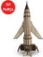 Thunderbird 1 Roket Ahşap Maketi - 157 Parça Dıy Hobi Maketi - Ahşap Roket Maketi 1