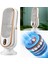 Küçük Hava Soğutucu USB Şarj Edilebilir 1800MAH Kule Masa Fanı 5 Hız (Beyaz) 5