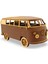 Volkswagen T1 Ahşap Model Araba - Retro Vw Minibüs Maketi - 91 Parça Ahşap 3D Kit 4
