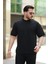 Erkek Basic Oversize Double Face Kumaş Kısa Kollu Tshirt 1