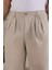 Erkek Beli Lastikli Pileli Baggy Pantolon 4