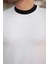 Erkek Bisiklet Yaka Örme Pamuklu Kumaş Kısa Kollu T-Shirt 3