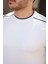 Erkek Omuzlar Çizgi Detaylı Kısa Kollu T-Shirt 3