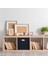 Siyah Keçe Saklama Kutusu Katlanabilir Dolap Içi Düzenleyici Kutu Organizer 30X30X30 cm 2