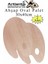 Ahşap Oval Palet Naturel 30X40 cm 2 Adet Büyük Boy Ahşap Boya Paleti Resim Boyama Tepsisi Akrilik Guaj Karıştırıcı 30X40 1