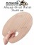 Ahşap Oval Palet Naturel 30X40 cm 2 Adet Büyük Boy Ahşap Boya Paleti Resim Boyama Tepsisi Akrilik Guaj Karıştırıcı 30X40 2