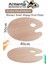 Ahşap Oval Palet Naturel 30X40 cm 2 Adet Büyük Boy Ahşap Boya Paleti Resim Boyama Tepsisi Akrilik Guaj Karıştırıcı 30X40 3