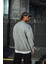 Kışlık Bisiklet Yaka Üç Iplik Basic Sweatshirt - Gri 2