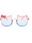 Kız Bebek Çocuk Güneş Gözlüğü Hello Kitty Kedi Fiyonk Figürlü 3
