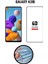Samsung A21S 6d Tam Kaplayan Ekran Koruyucu ve Şeffaf Kılıf 2li Avantajlı Paket 2