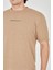 Unisex Jakar Kumaş Slim Fit T-Shirt - Kahverengi 2