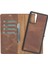 Samsung Galaxy Note 20 Uyumlu Deri Cüzdanlı Kılıf G2 Kahve 1